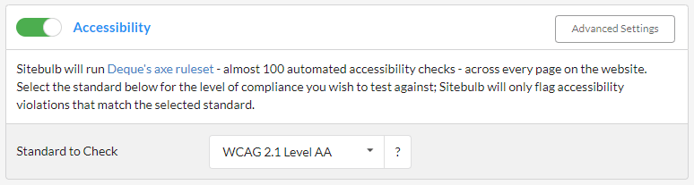 Accessibility improvement