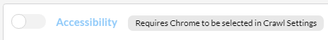 Accessibility requires Chrome