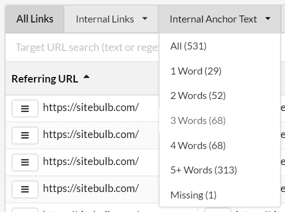 Anchor Text Explorer