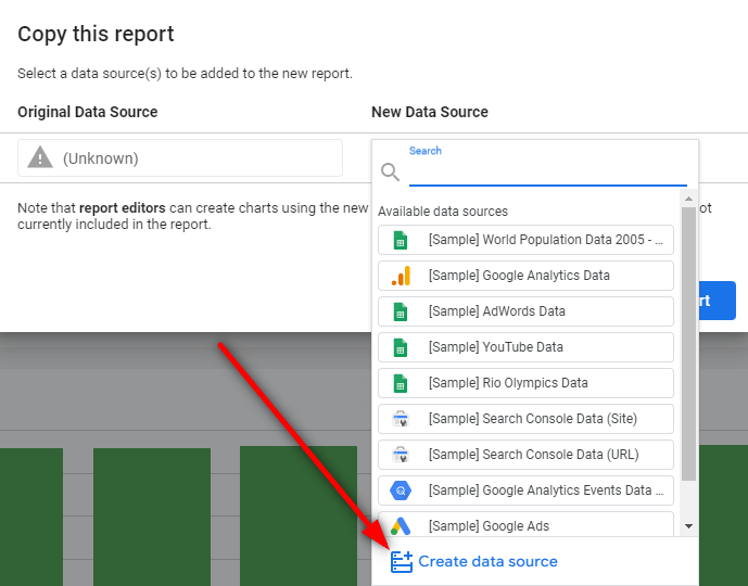 Create a data source