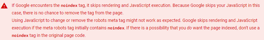 Do not change noindex during rendering