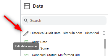 Edit data source