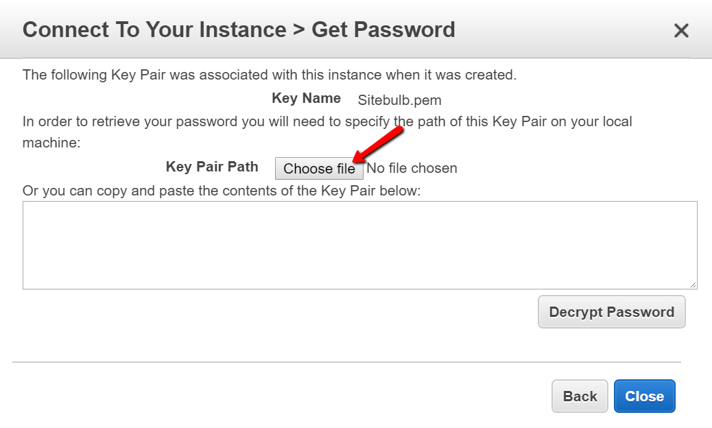 Key Pair Path