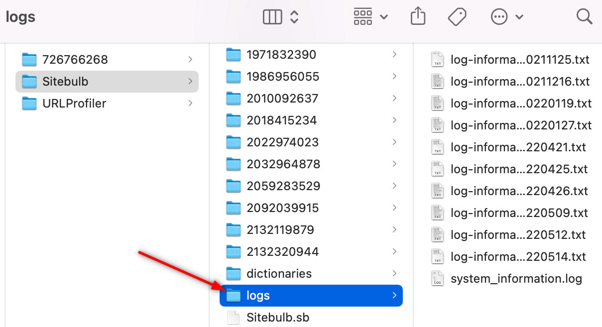 Log files