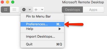 RDP Preferences