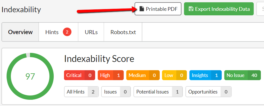 single-report PDF