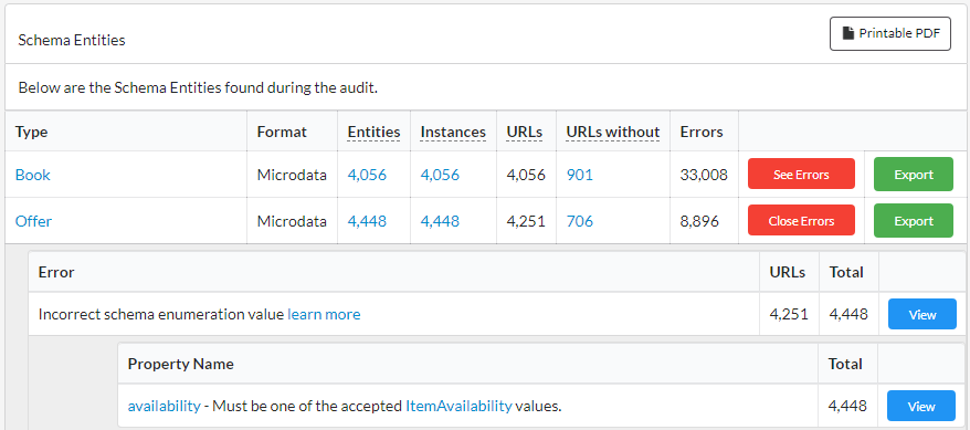 Schema Validation