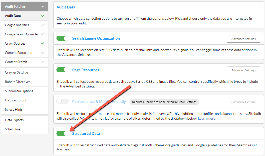 Tick Structured data