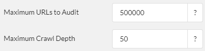 URL Crawl Limits