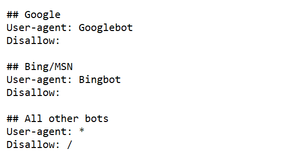 double negative robots.txt